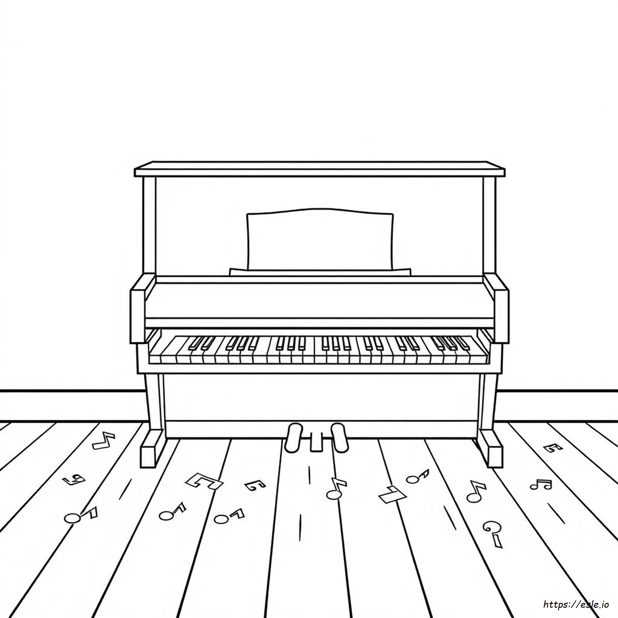 Piano Kleurplaat kleurplaat