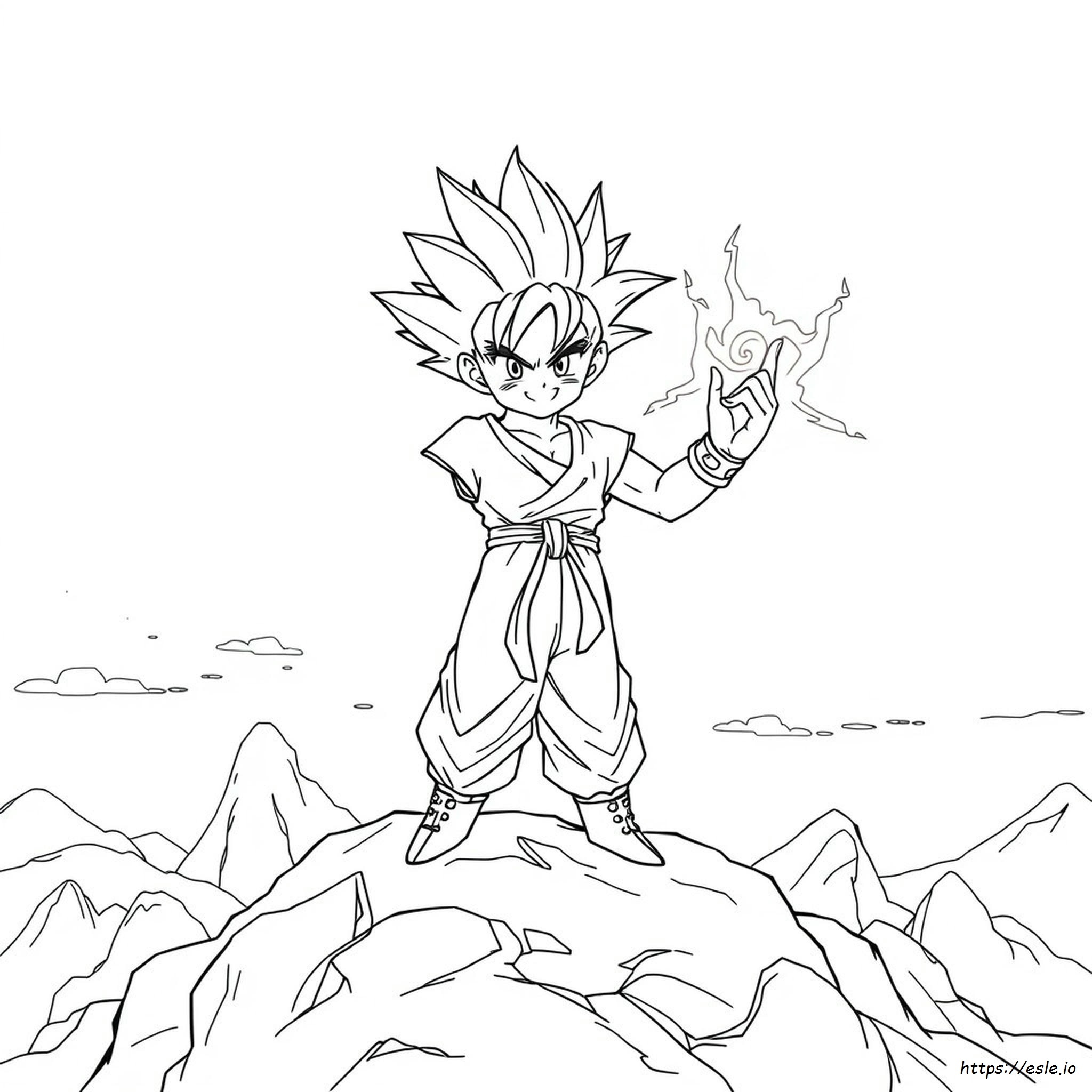 Dragon Ball Z Coloring Pages Goku Ultra Instinct