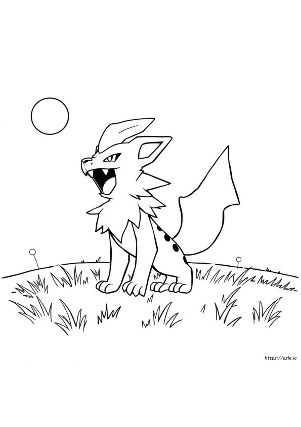 Growlithe Da Colorare