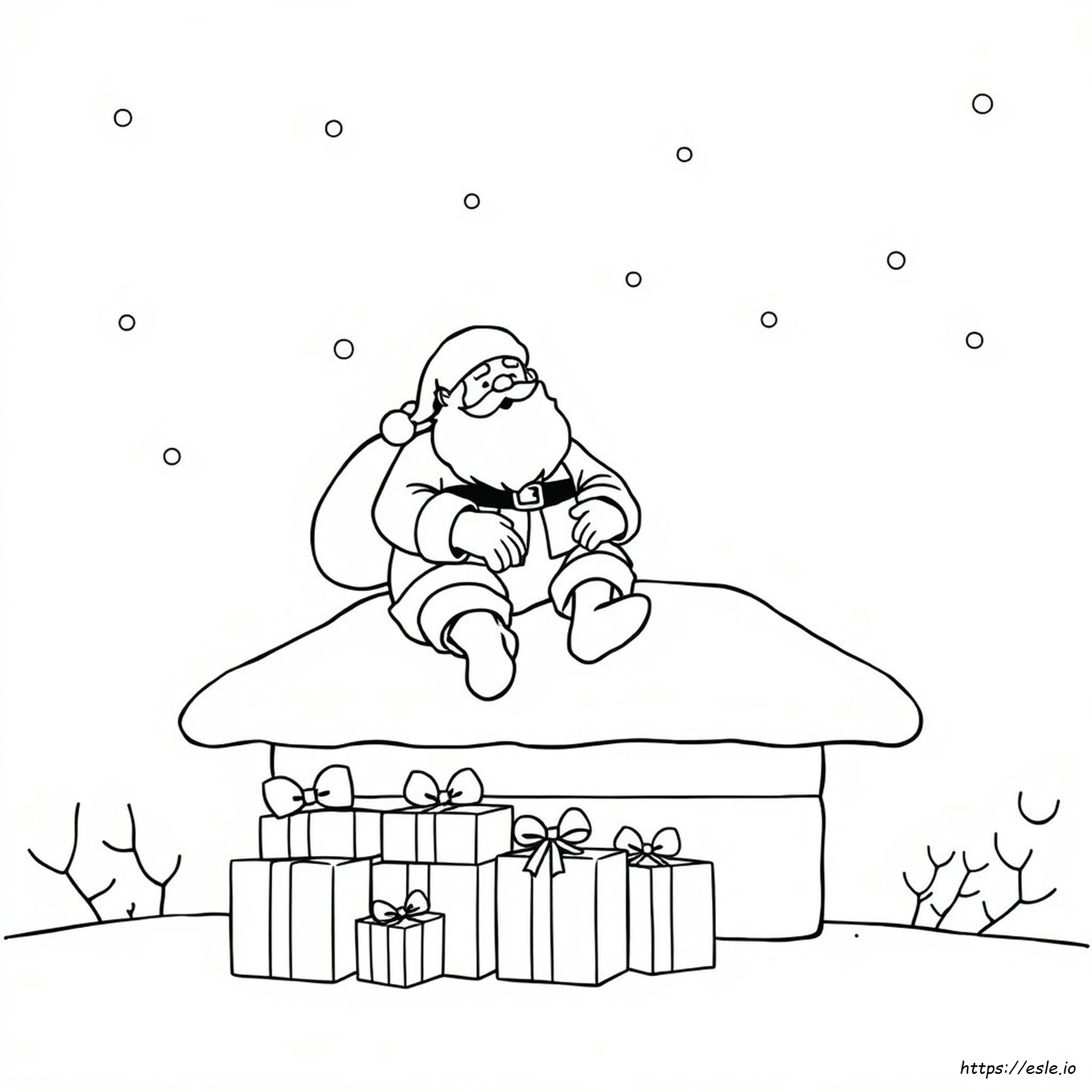 Printable Coloring Pages Of Santa