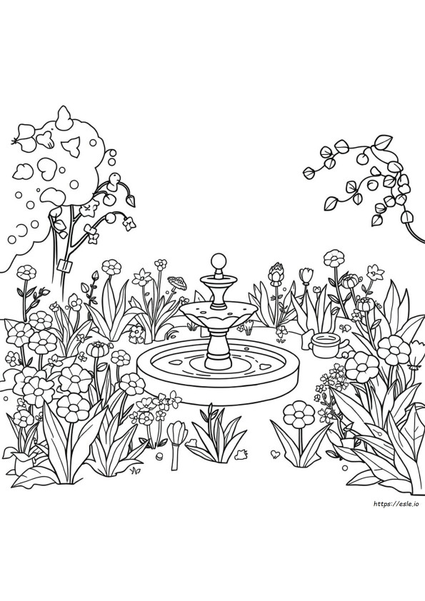 Páginas Para Colorear De Garden Garten Of Banban 4