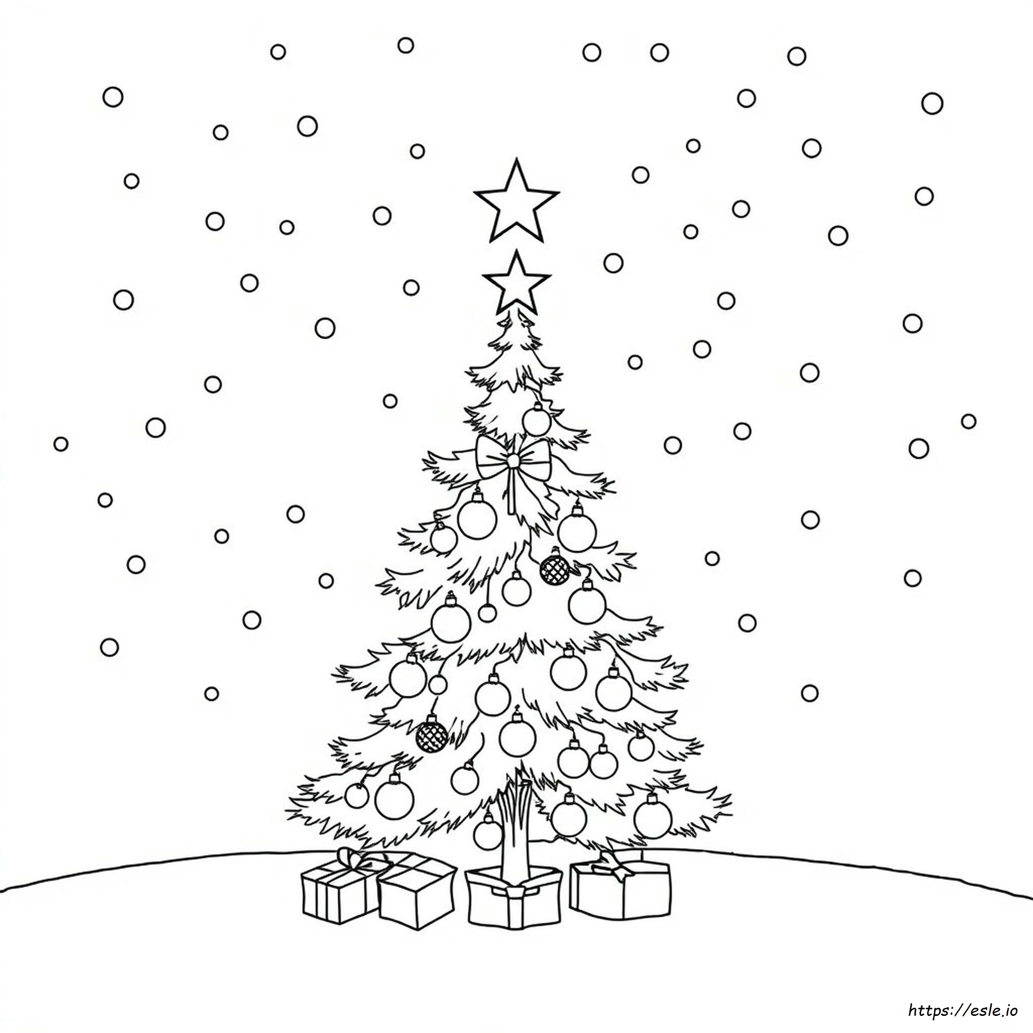 Gratis Gedetailleerde Kerst Kleurplaten kleurplaat