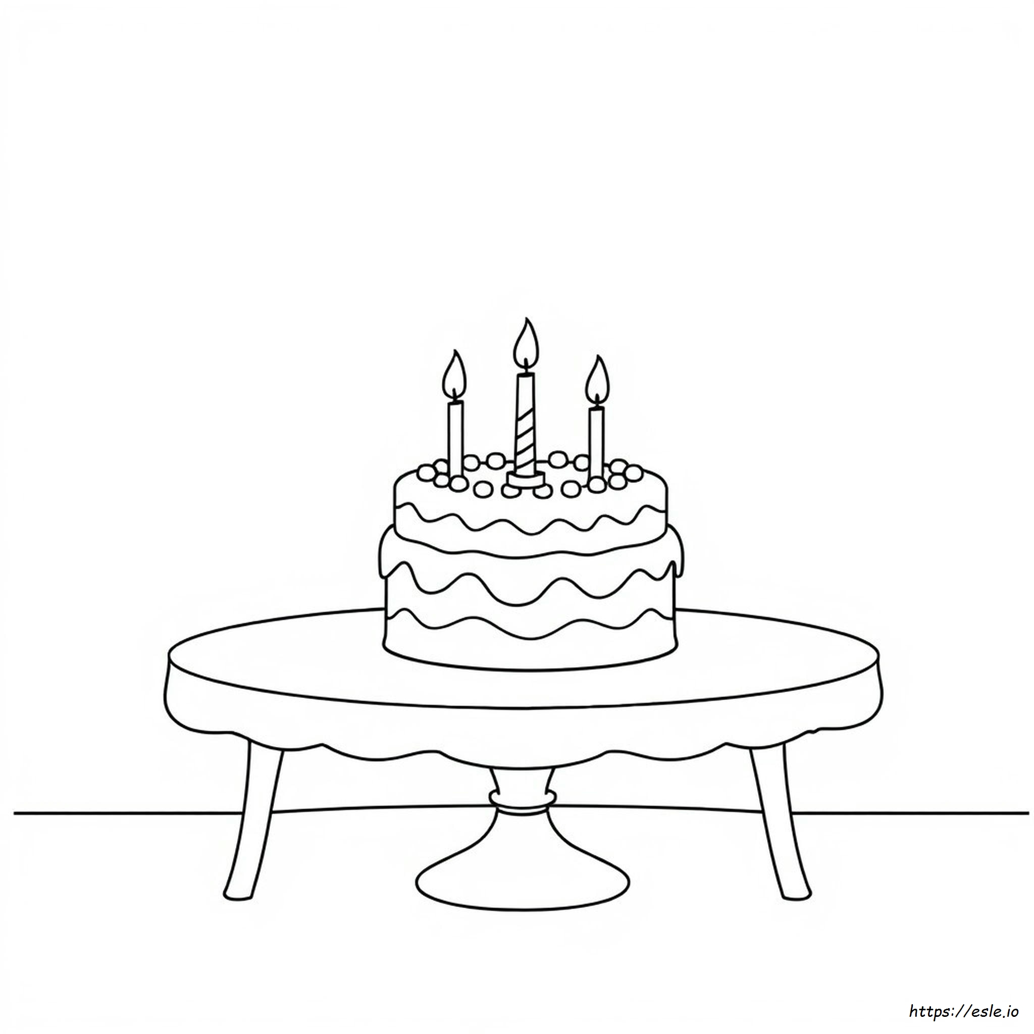 Cakey Colouring Pages