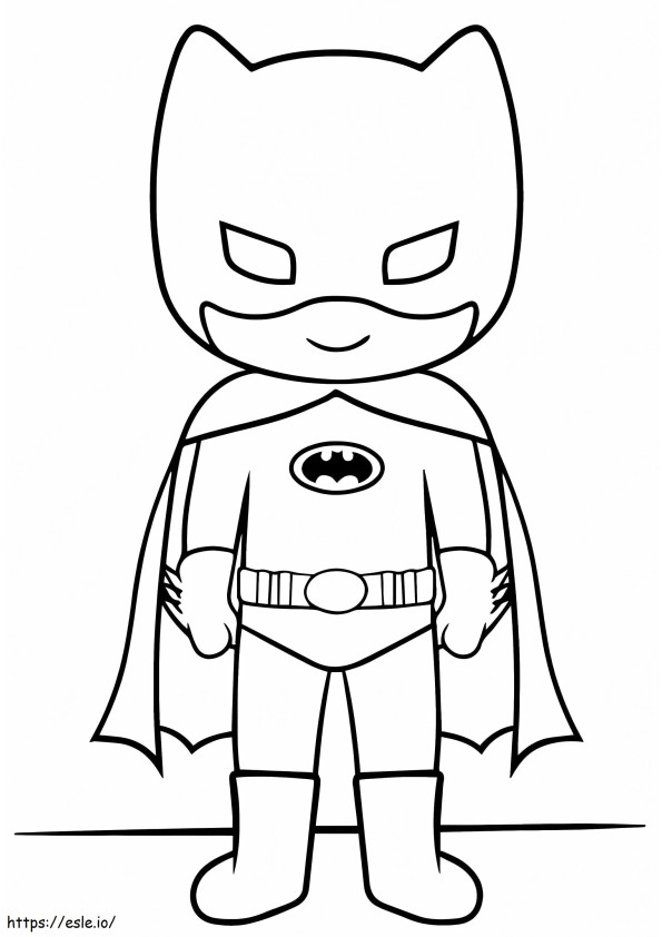 Coloriage Petit Batman à imprimer dessin