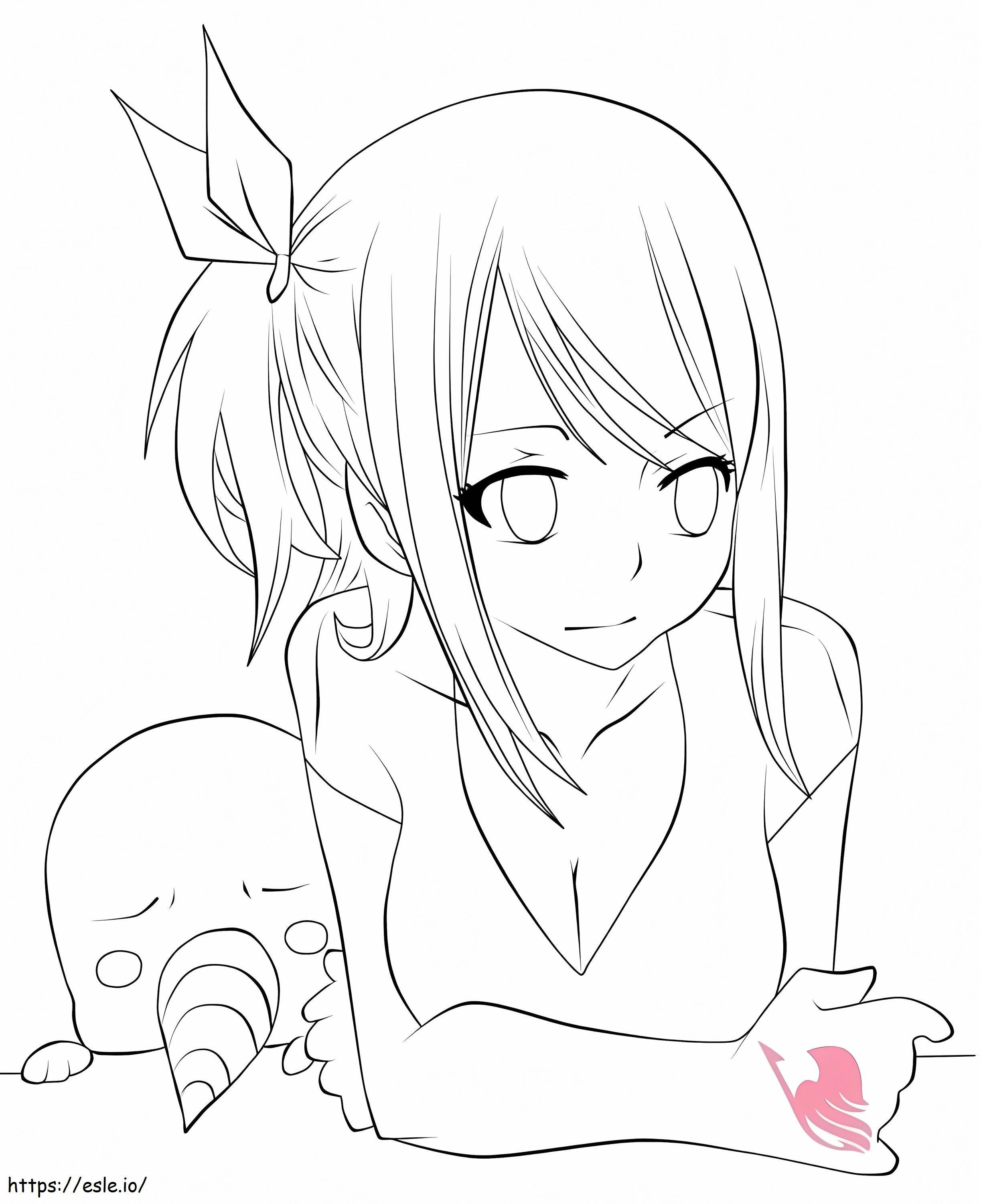 Sad Lucy coloring page