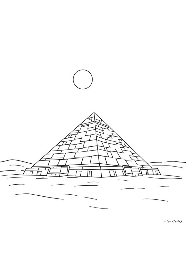 Piramide Kleurplaat