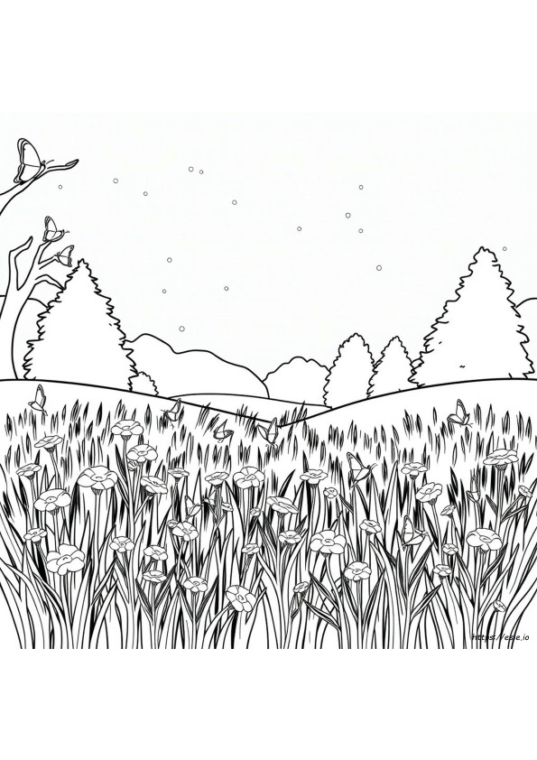 Fireflies Coloring