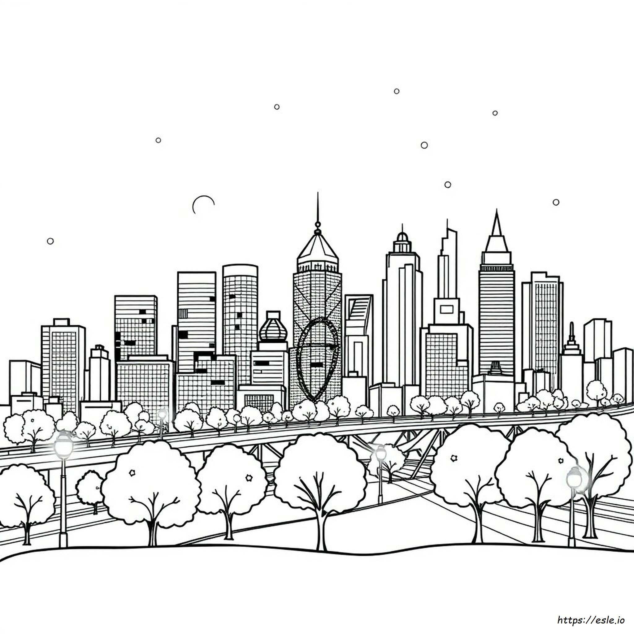 City Scene Coloring Pages