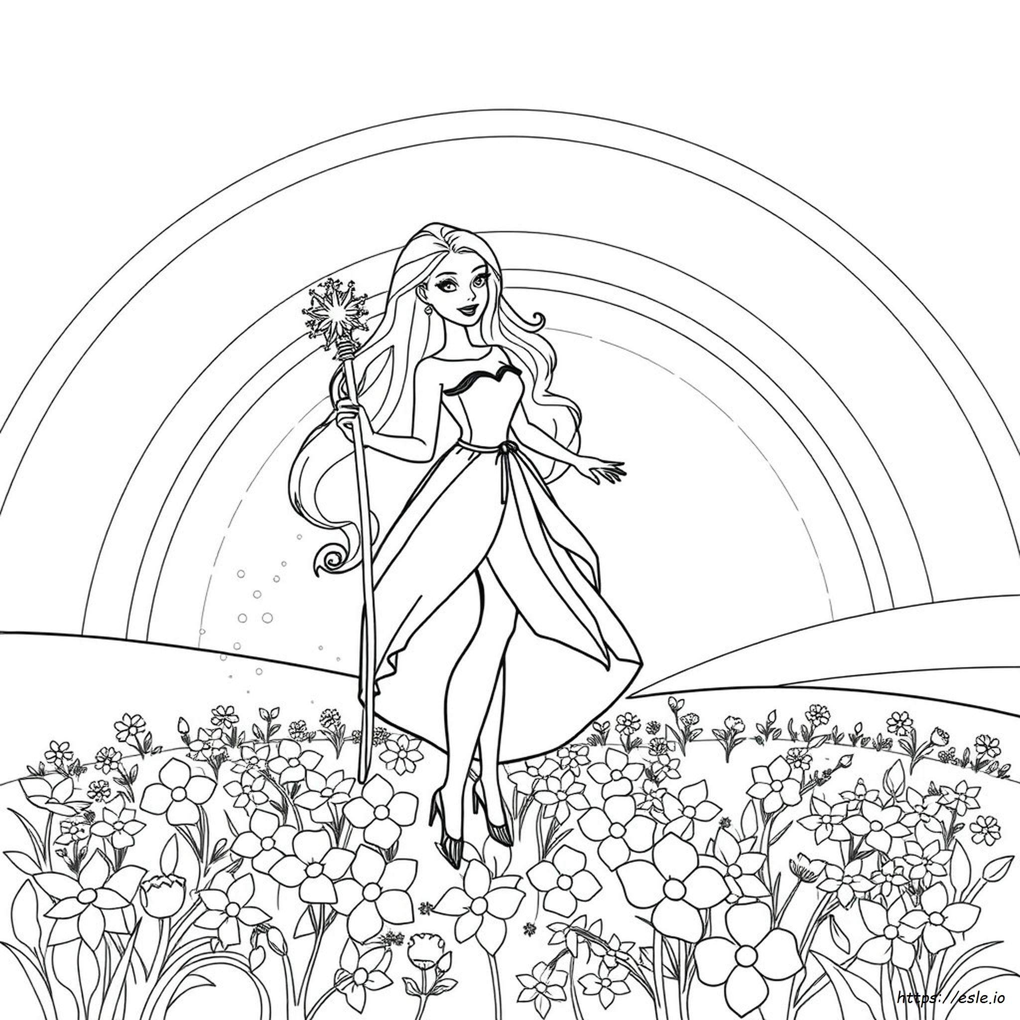 Barbie Fairytopia Keajaiban Pelangi Gambar Mewarnai