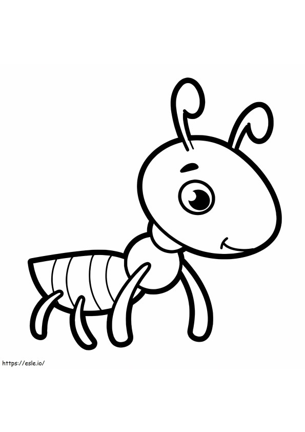 Hormiga común para colorear