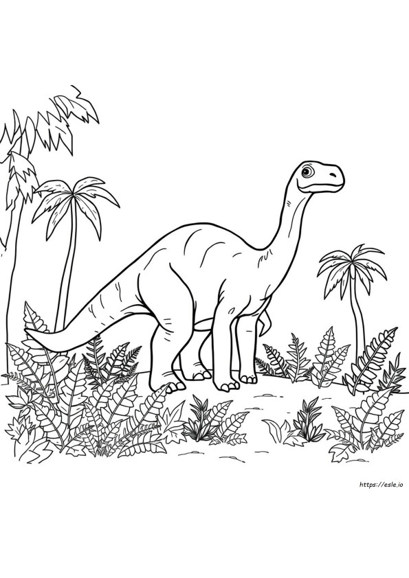 Parasaurolof Dinozaur Kolorowanka