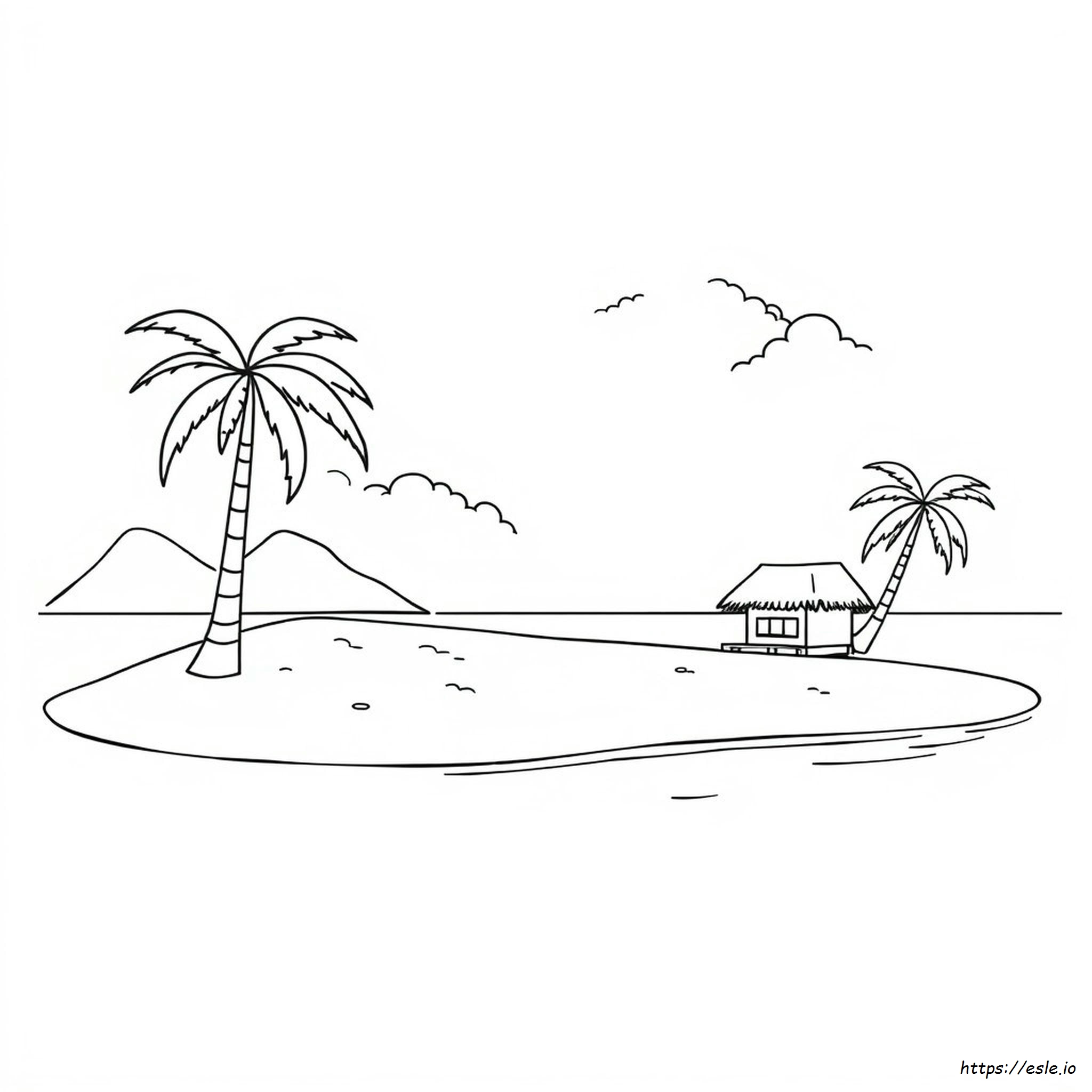 Island Coloring Pictures