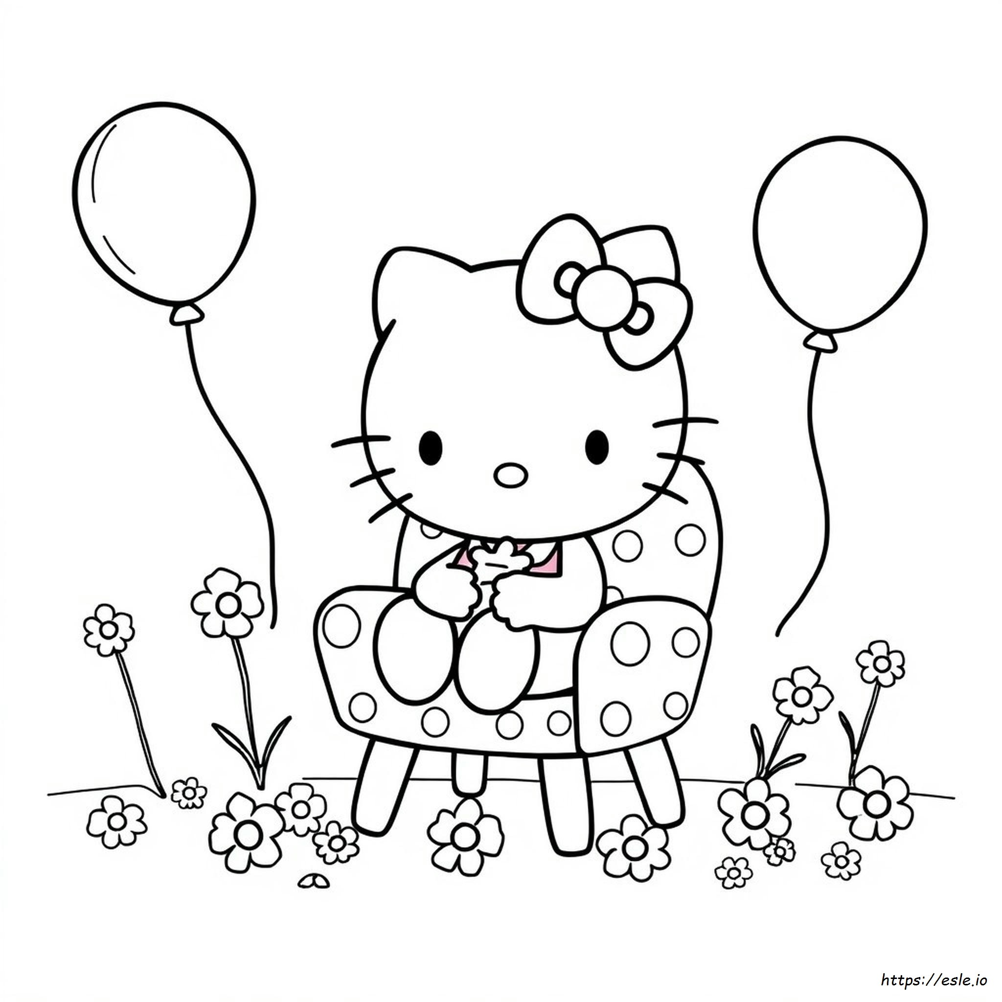 Hallo Kitty Coloring Pages