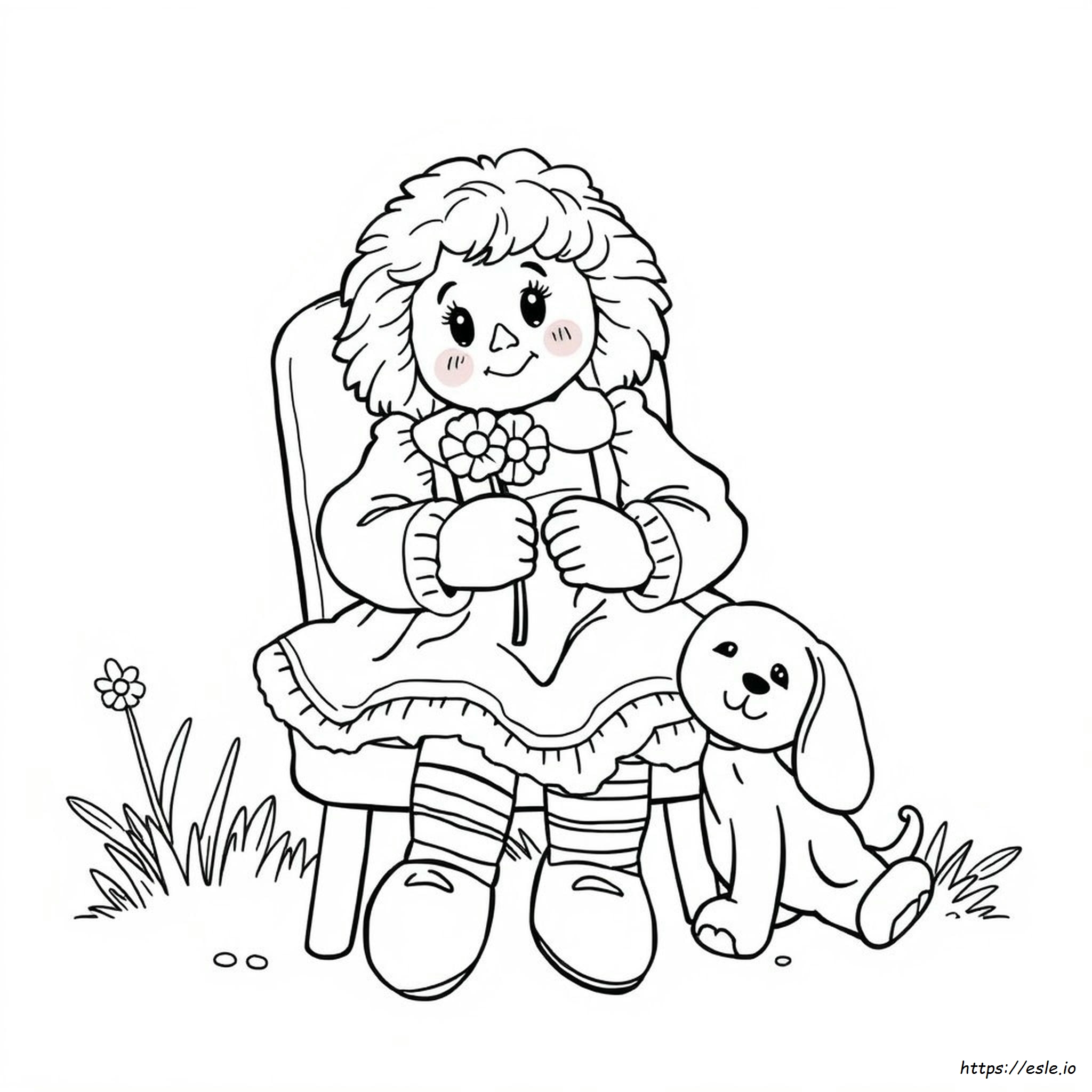 Printbare Raggedy Ann Kleurplaten kleurplaat