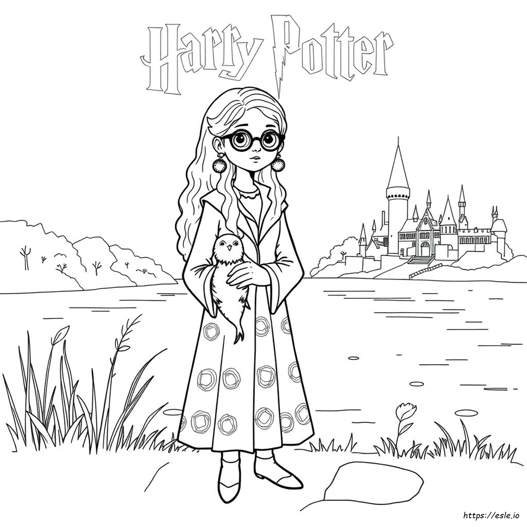 Harry Potter Colouring Pages Luna Lovegood
