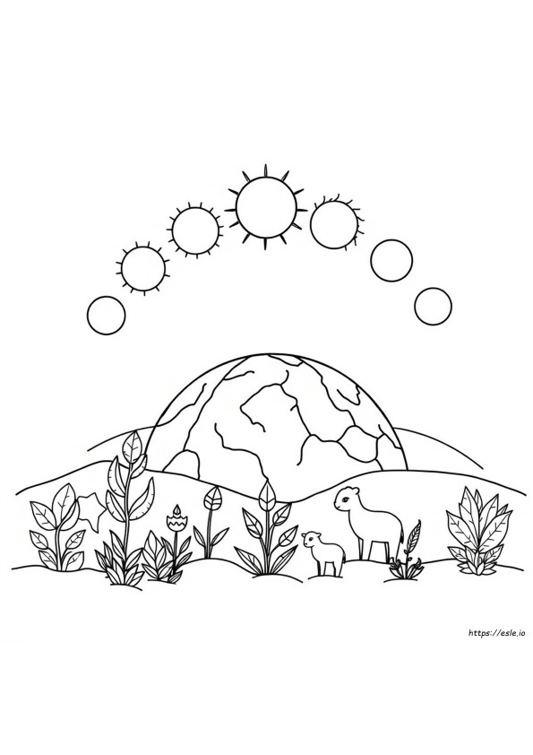 7日間の天地創造 塗り絵 （無料PDFダウンロードあり）