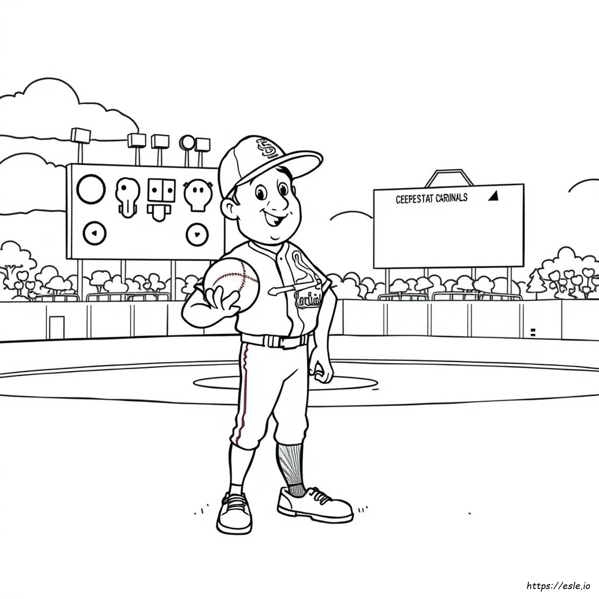 Free St Louis Cardinals Coloring Pages