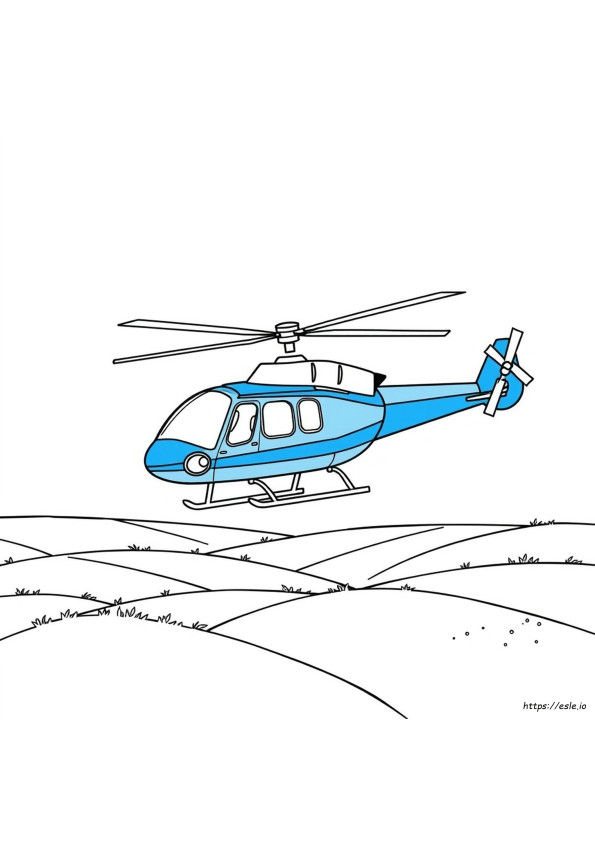 Helikopter Színező, Nyomtatható