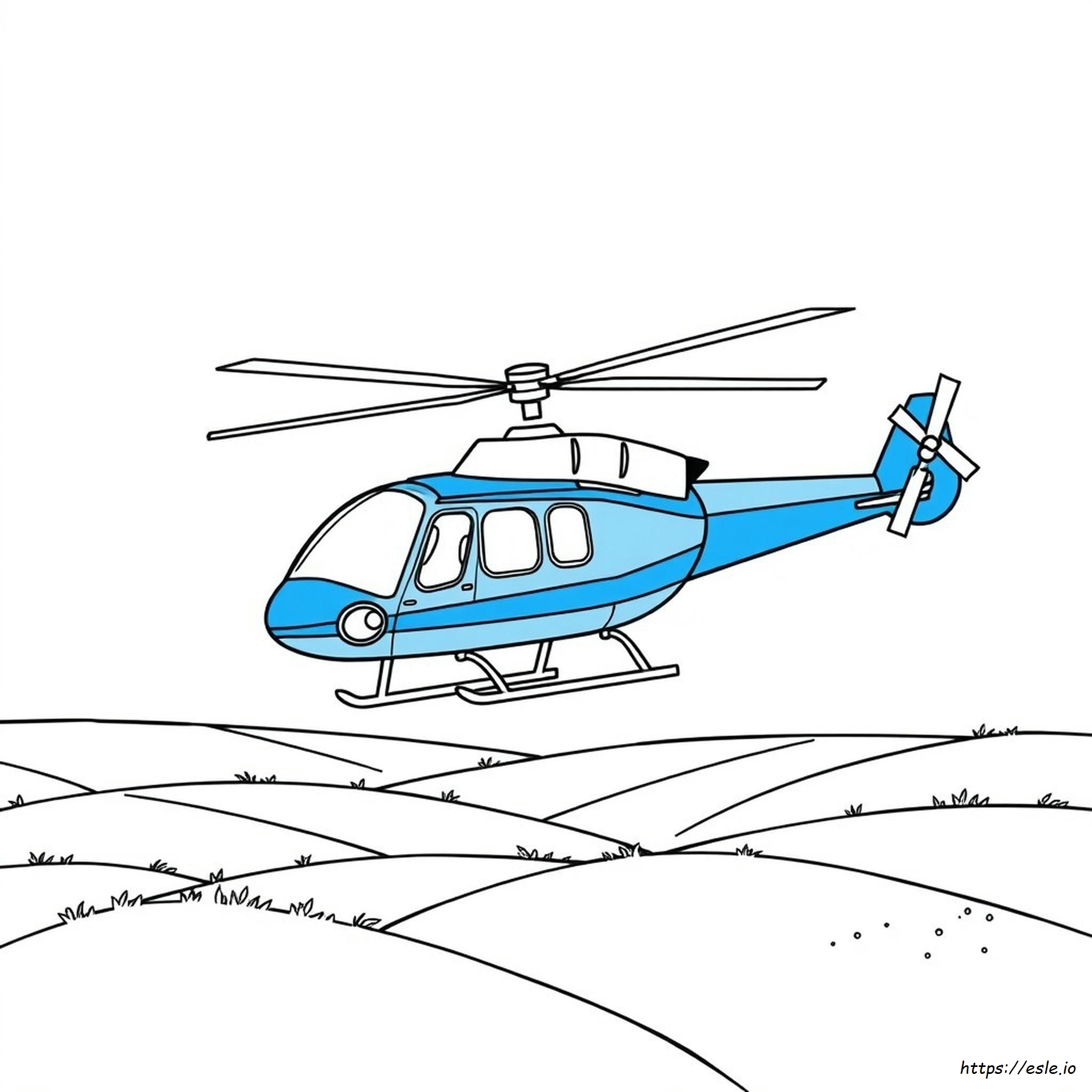 Helicopter Colouring Pages Printable