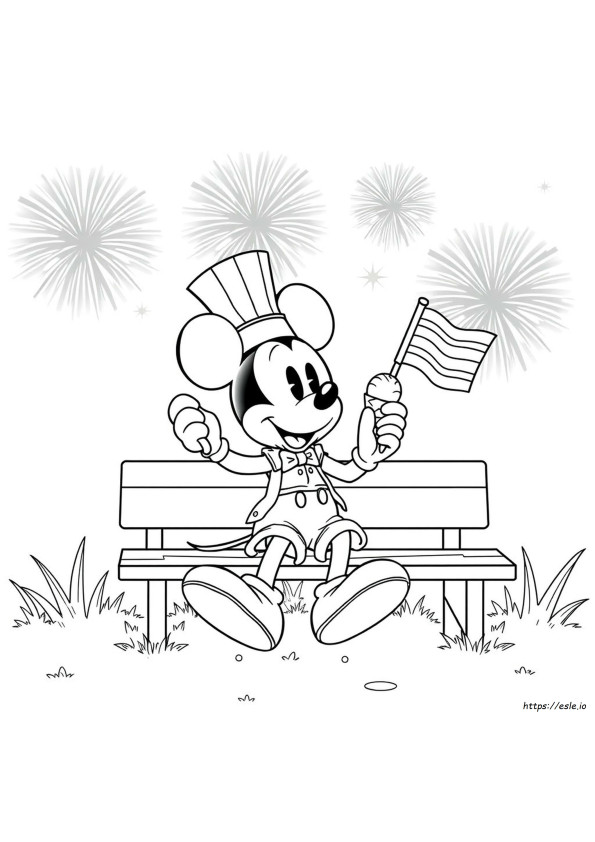 Mickey 4 Iulie Planșe De Colorat