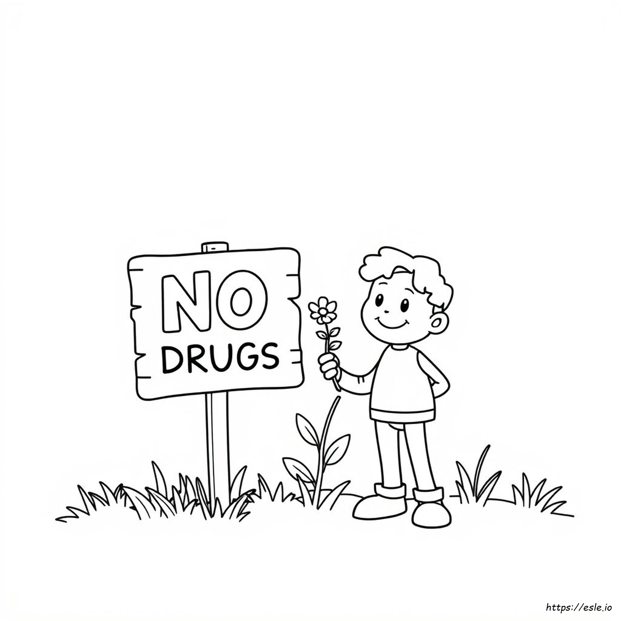 Say No To Drugs Printable Coloring Pages