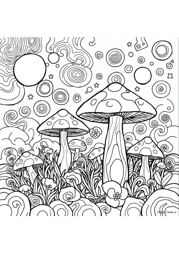 Yetişkinler Için Trippy Boyama Sayfaları