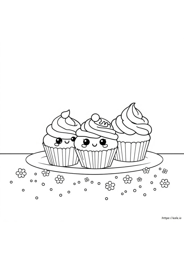 Comida Kawaii Para Colorir