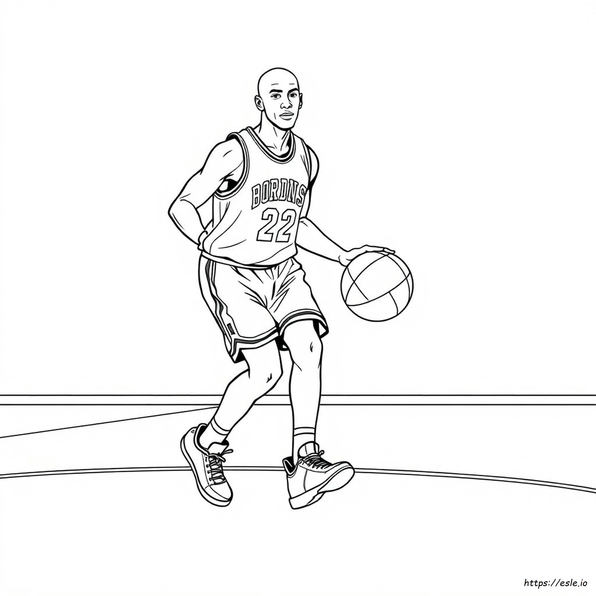 Michael Jordan Colouring Pages