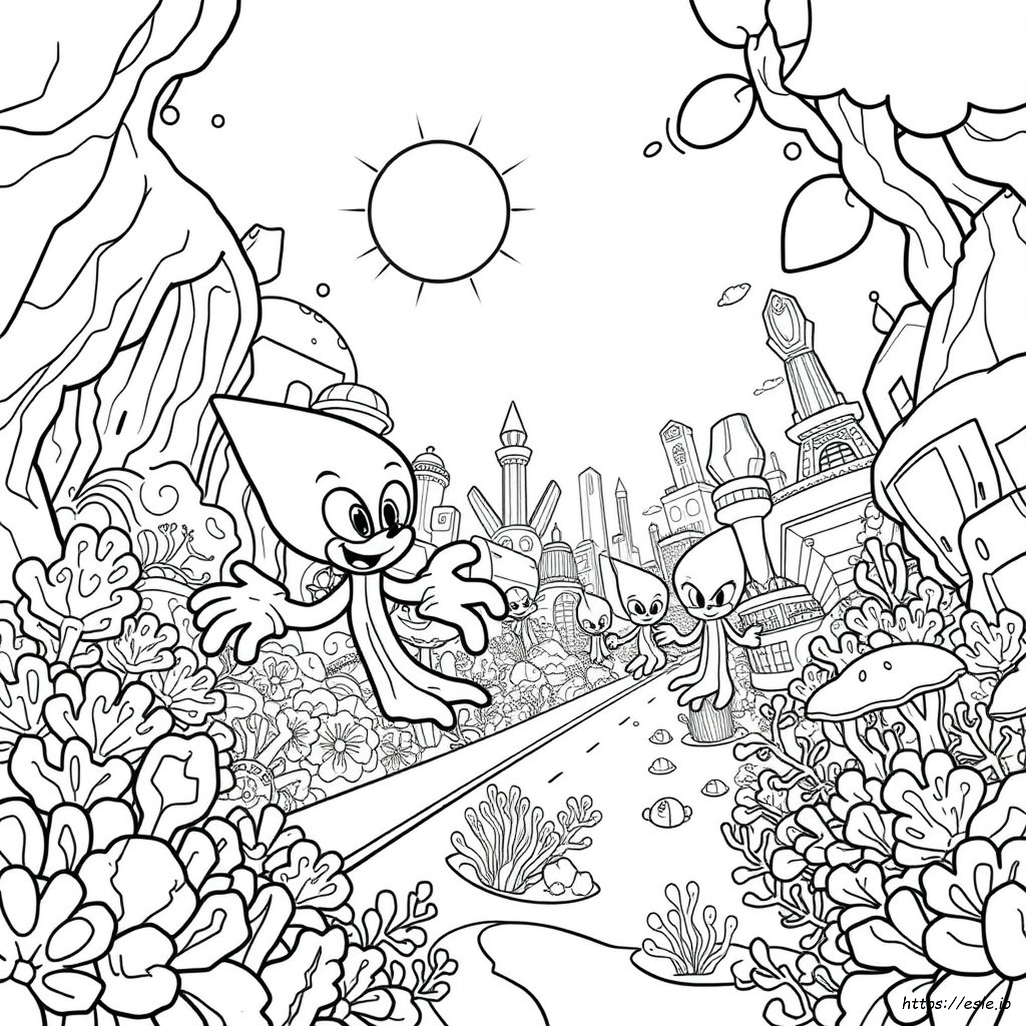 Fleetway Sonic Ausmalbilder