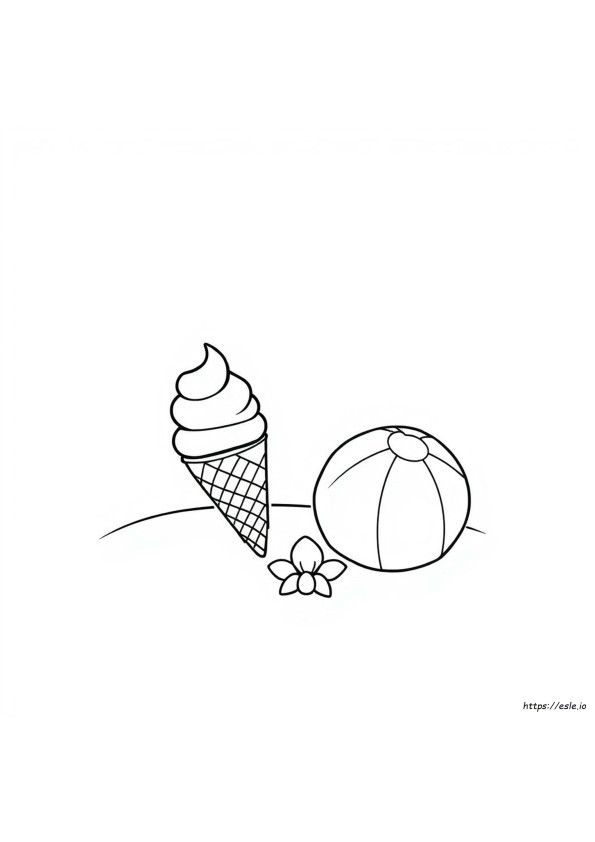 Summer Kawaii Coloring Pages