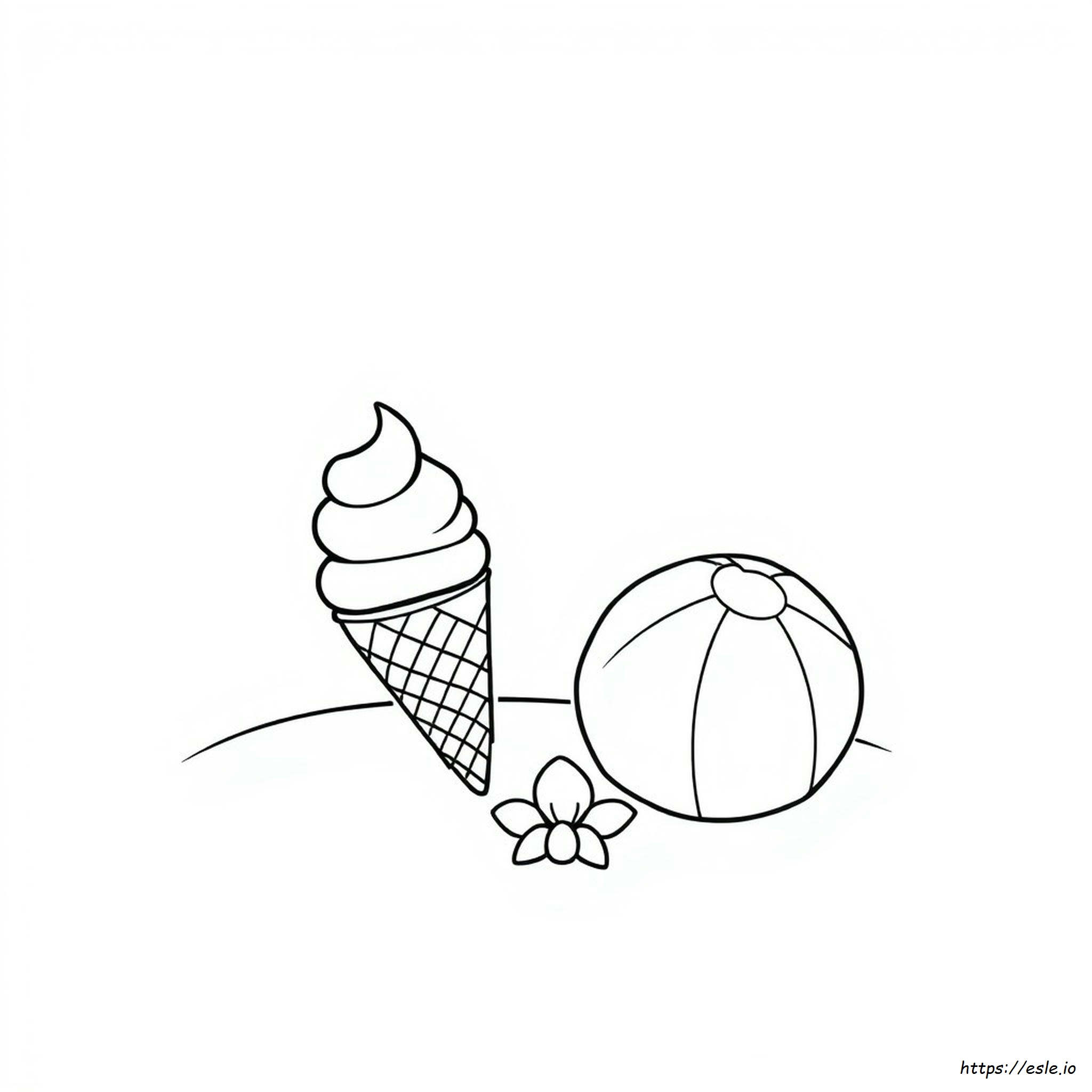 Summer Kawaii Coloring Pages