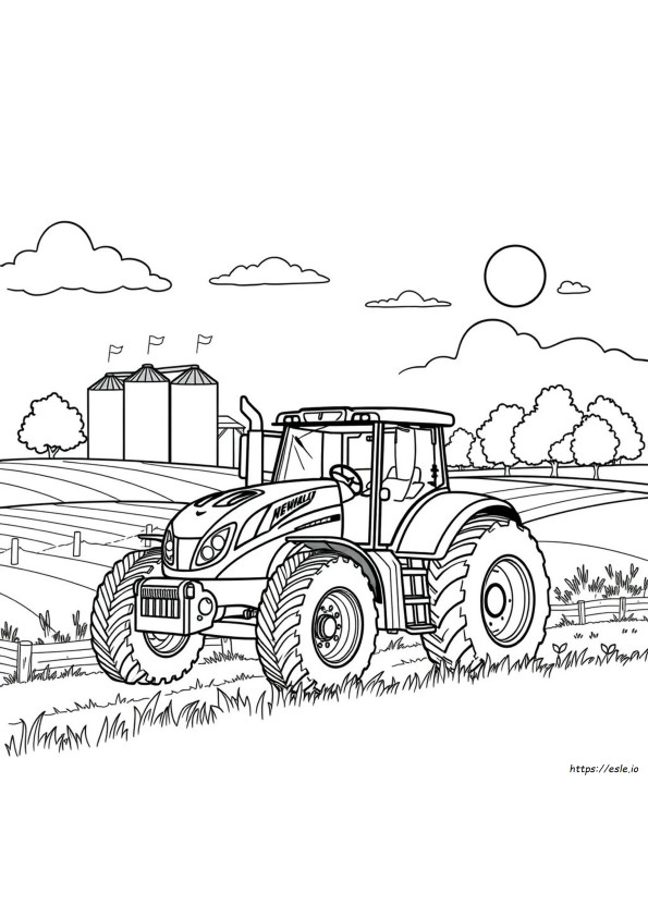 Kolorowanki Traktory New Holland