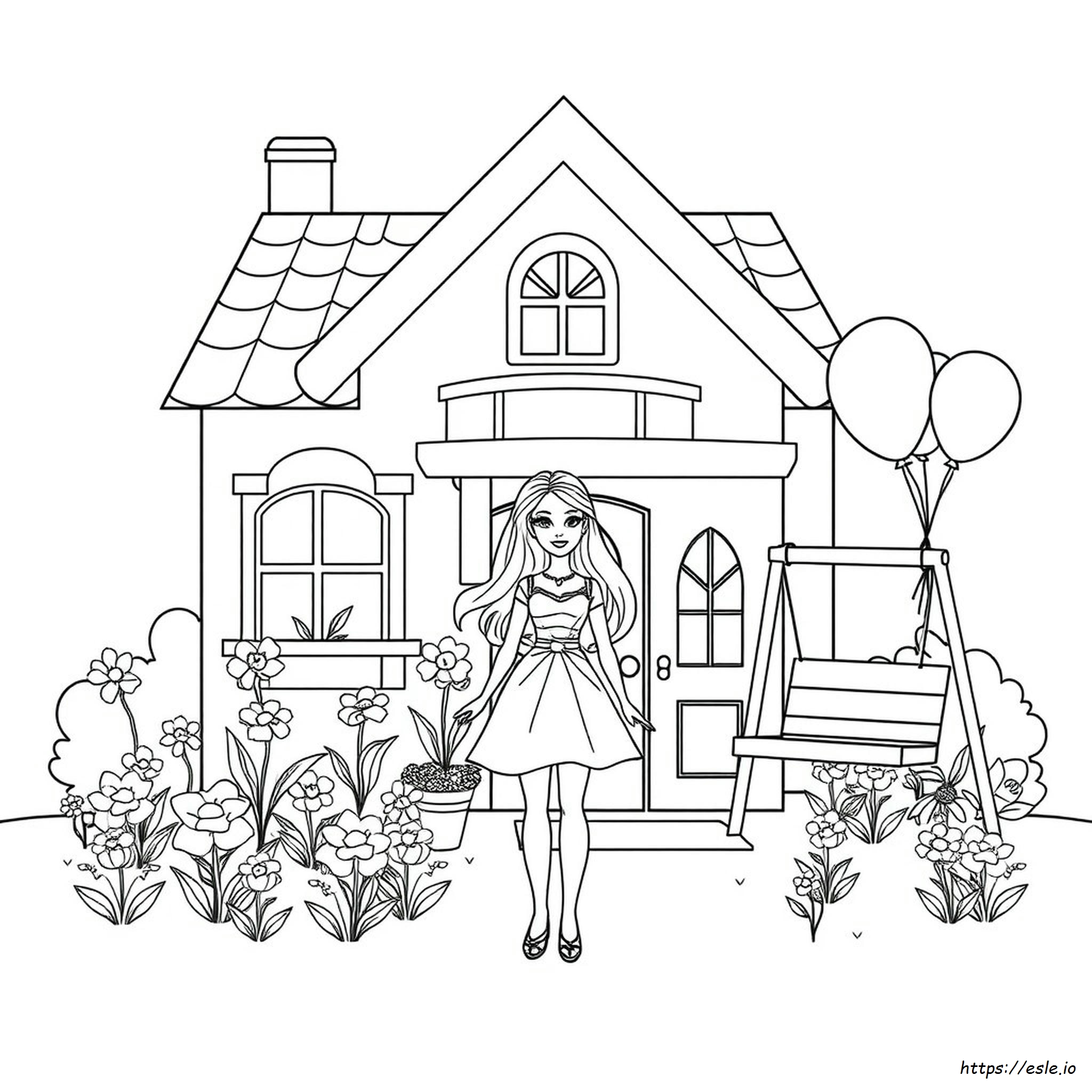 Disegni Da Colorare Della Casa Dei Sogni Di Barbie