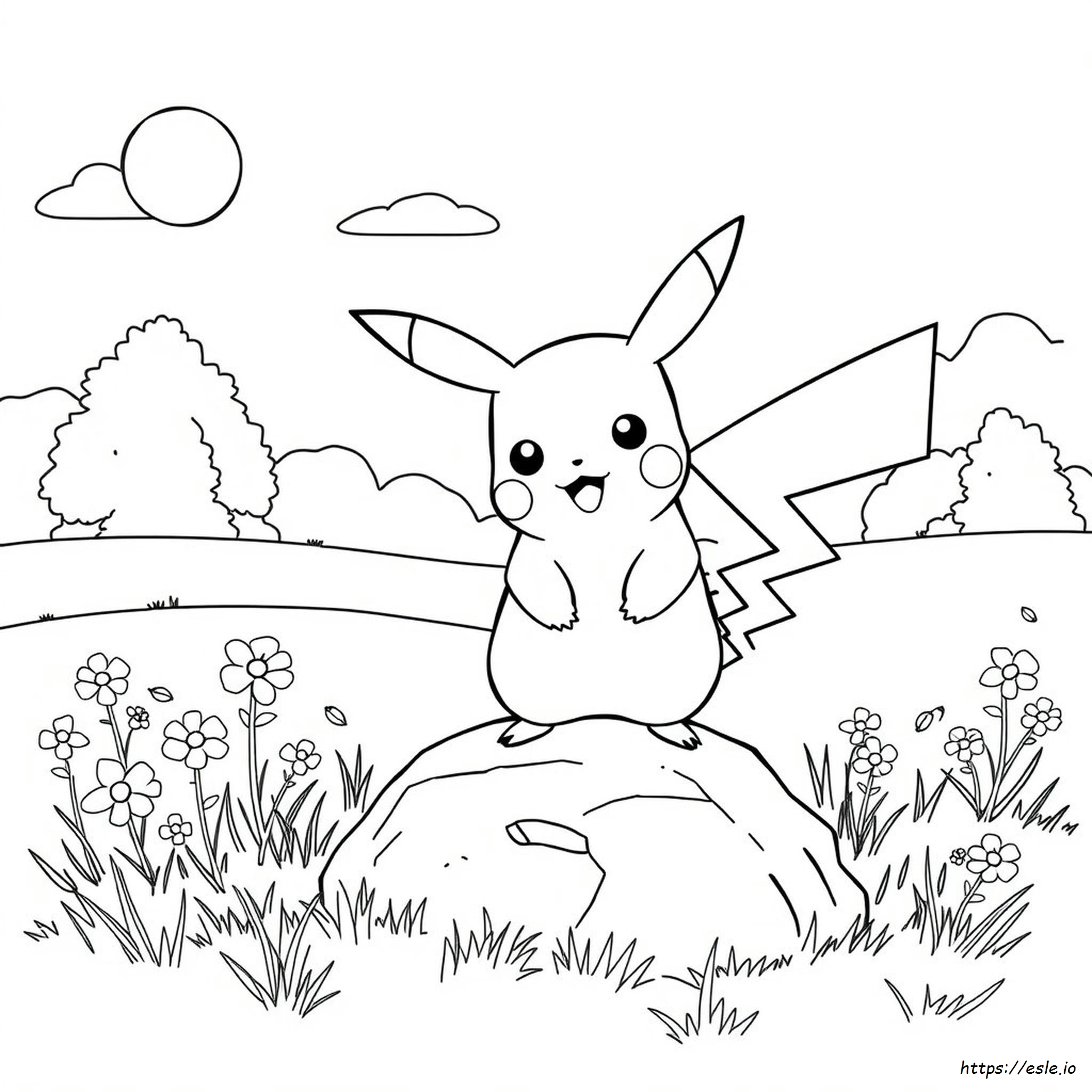 Pikachu To Colour In