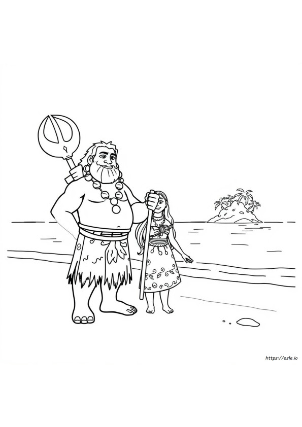Maui Moana Värityskuvat