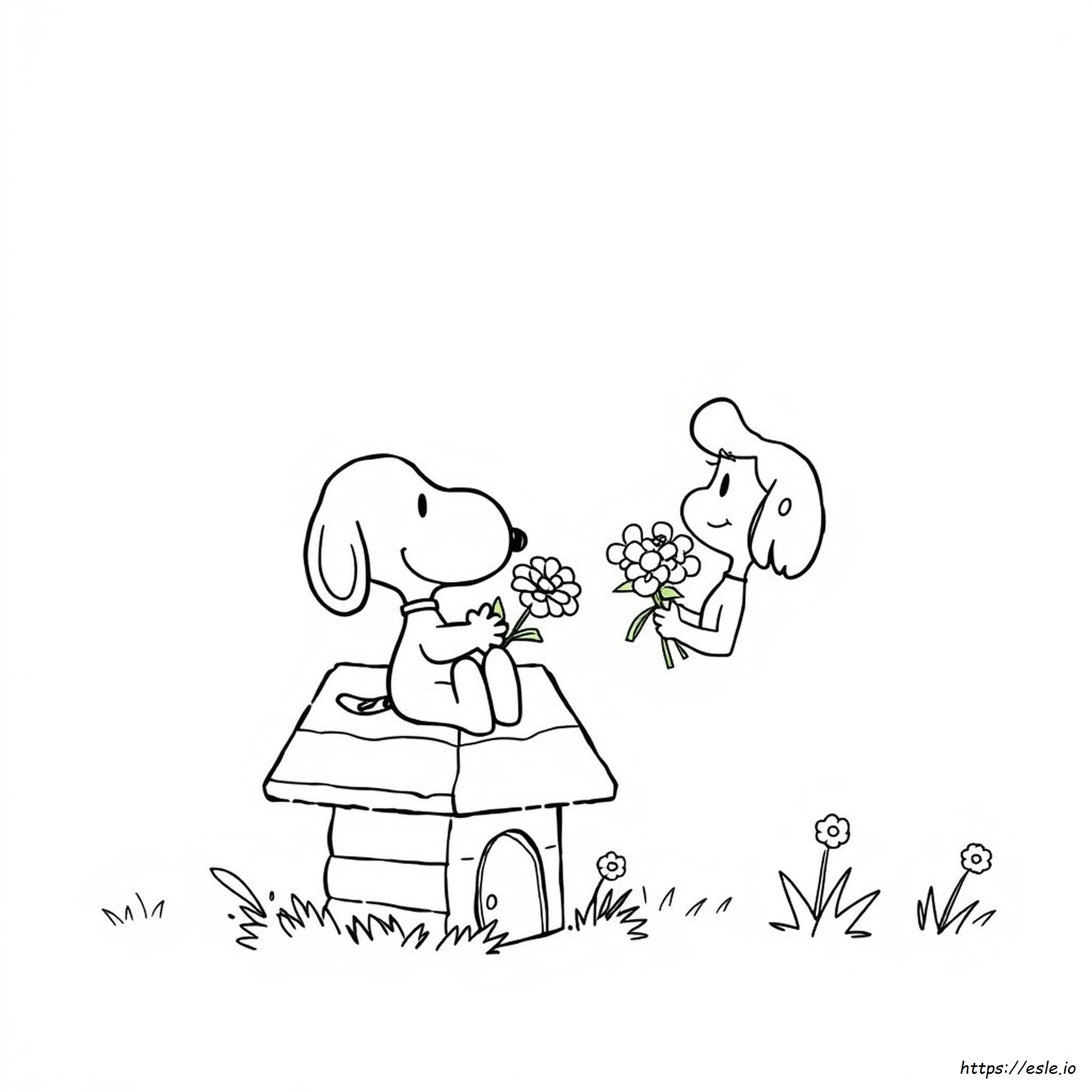 Snoopy And Patty Coloring Pages