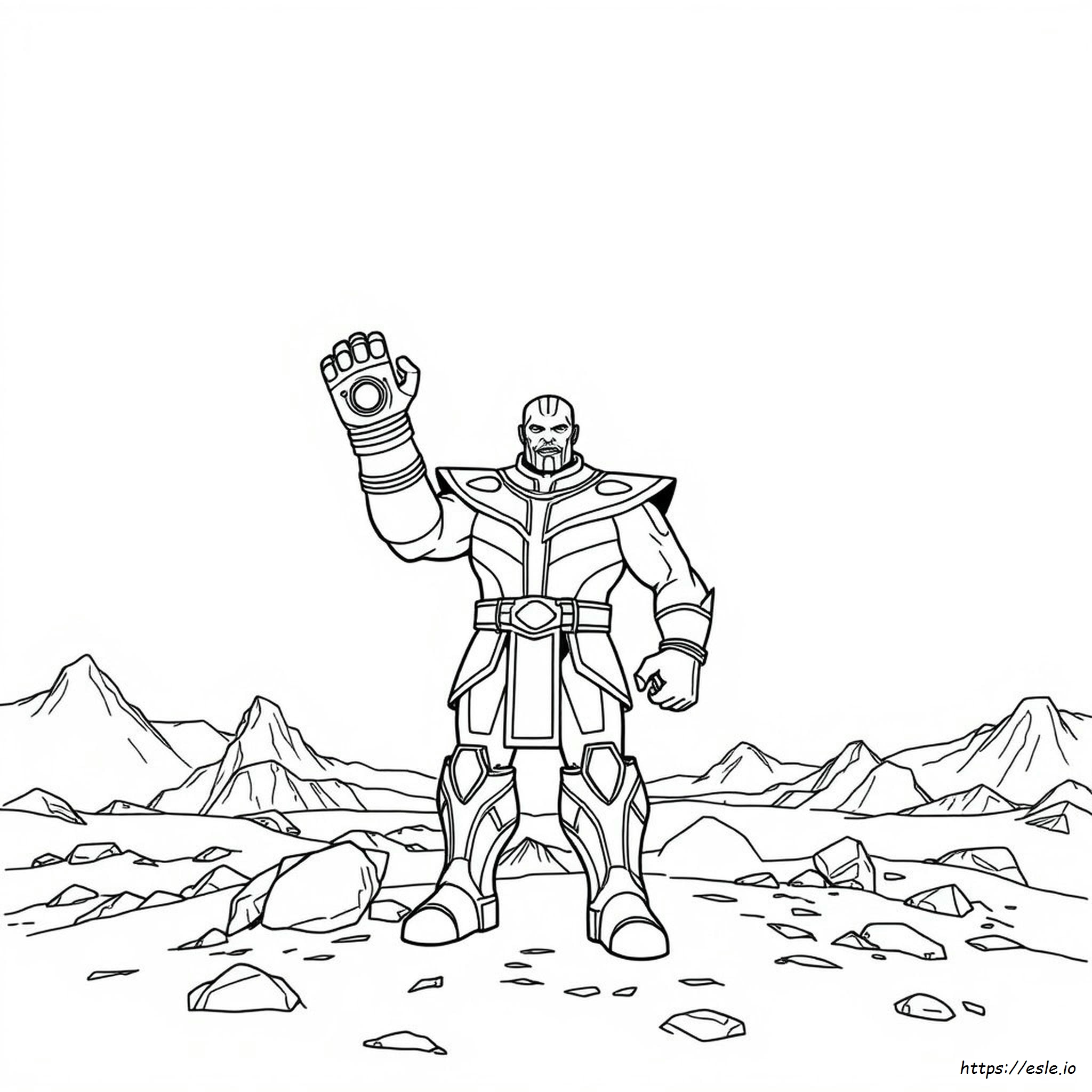Thanos Colouring Pages Printable