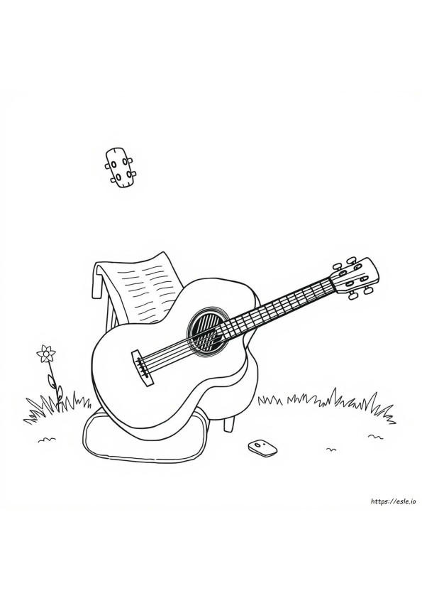 Guitar For Coloring