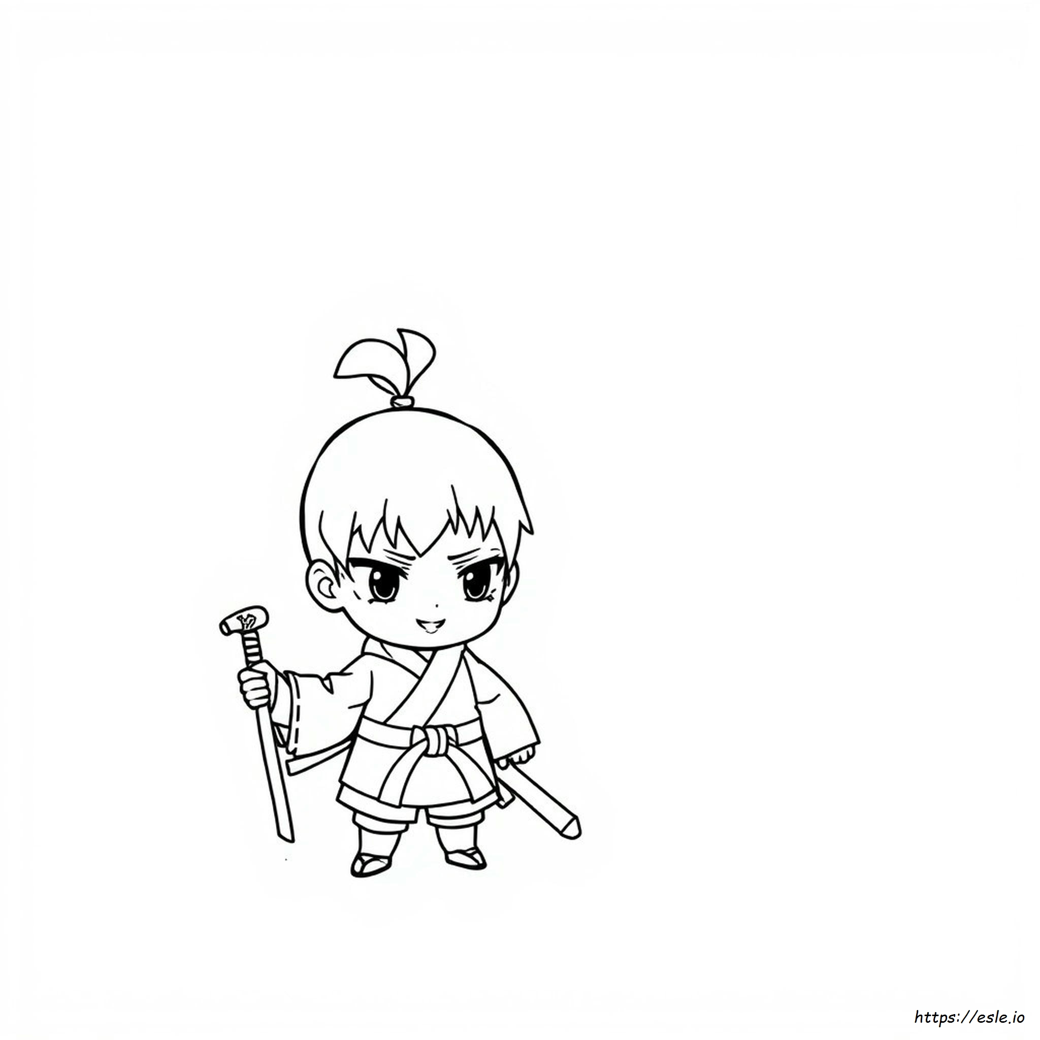 Jujutsu Kaisen Chibi Ausmalbilder