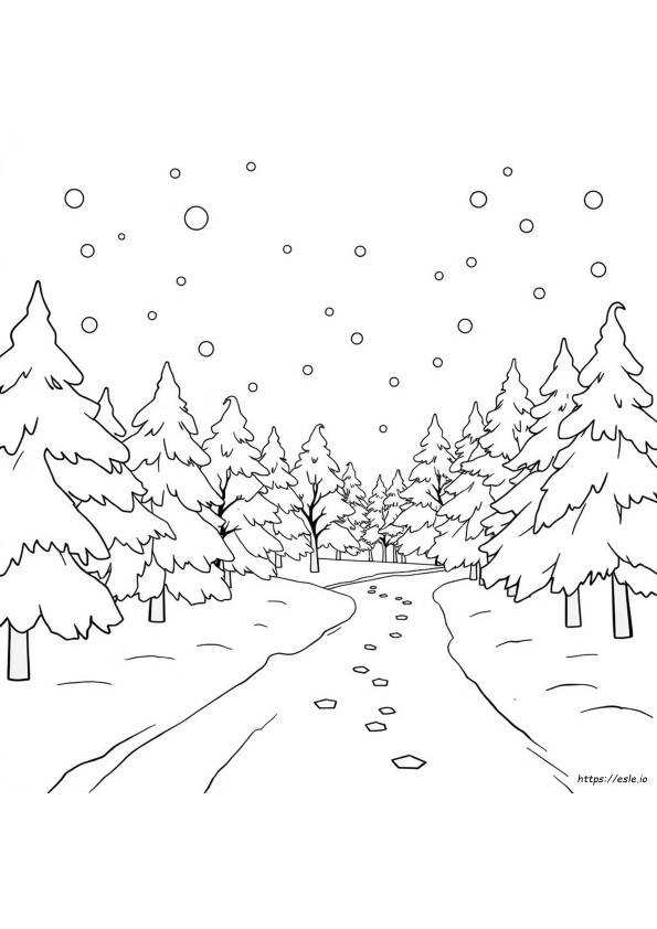 Coloriage Hiver À Imprimer
