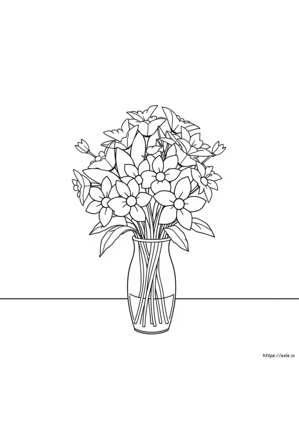 Kostenlose Blumenstrauß Ausmalbilder Zum Ausdrucken