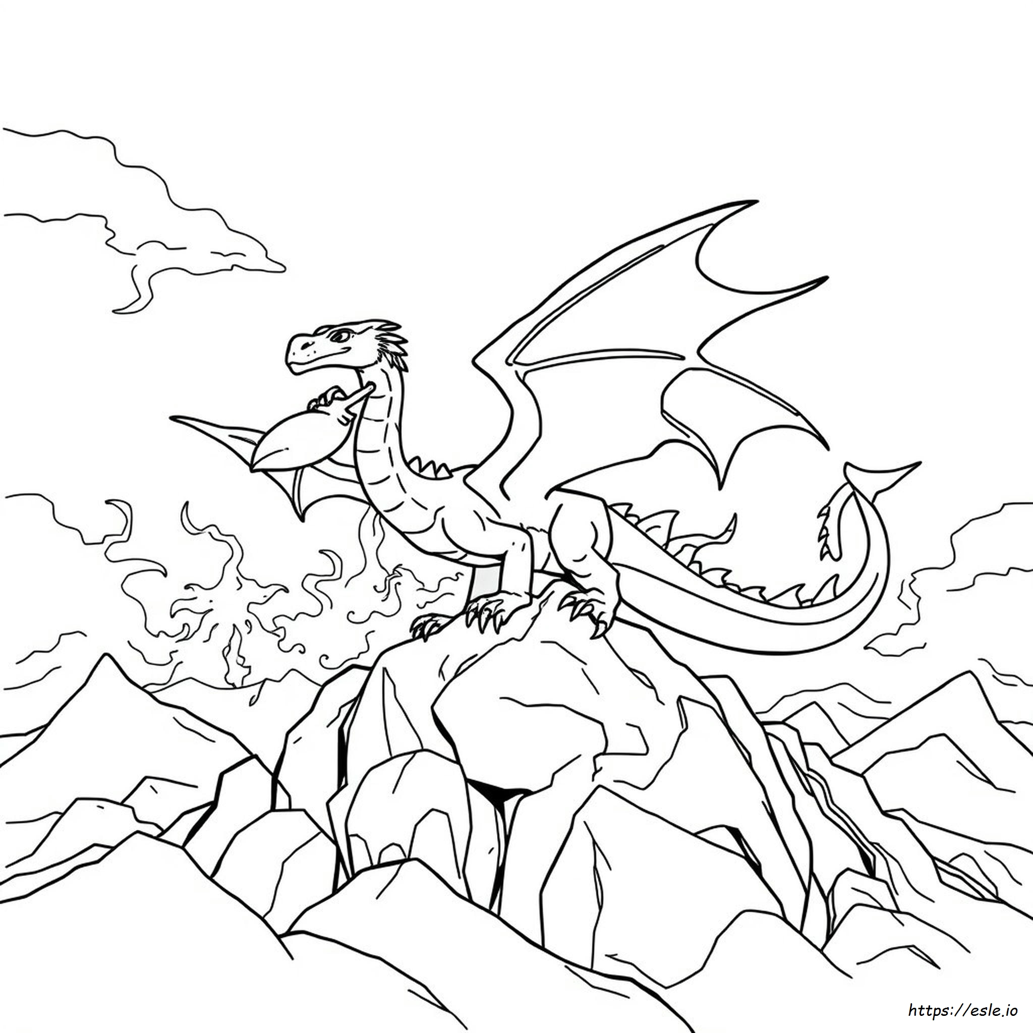 Colouring Pages Of Dragons