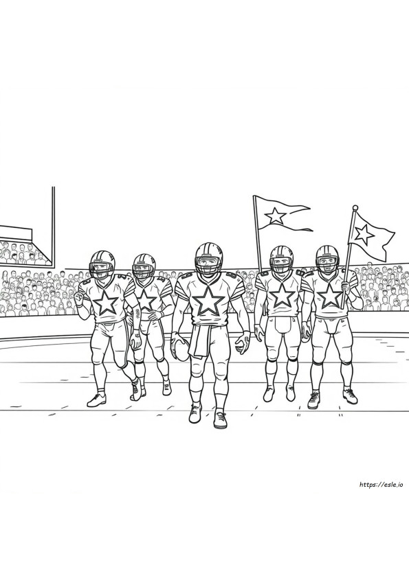 Dallas Cowboys Kolorowanki Futbolowe