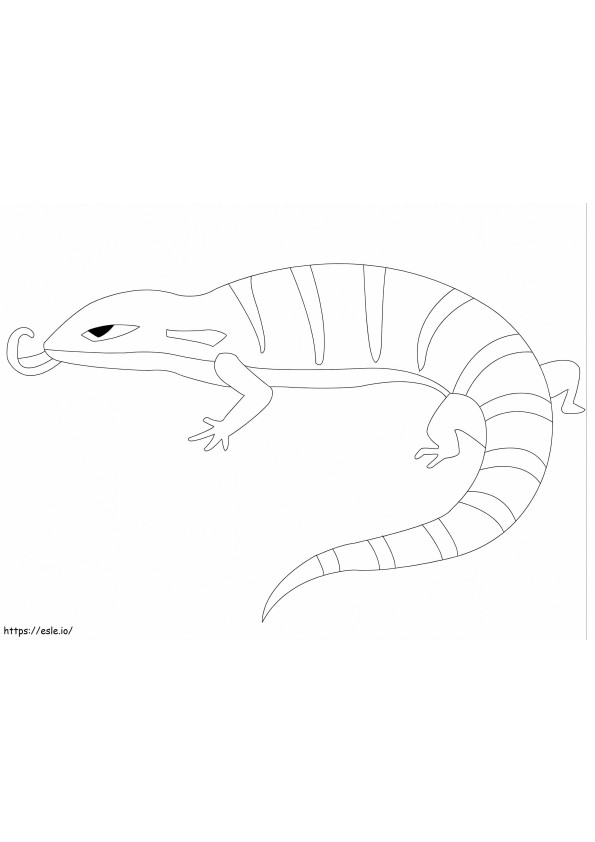 Blue Tongue Skink coloring page