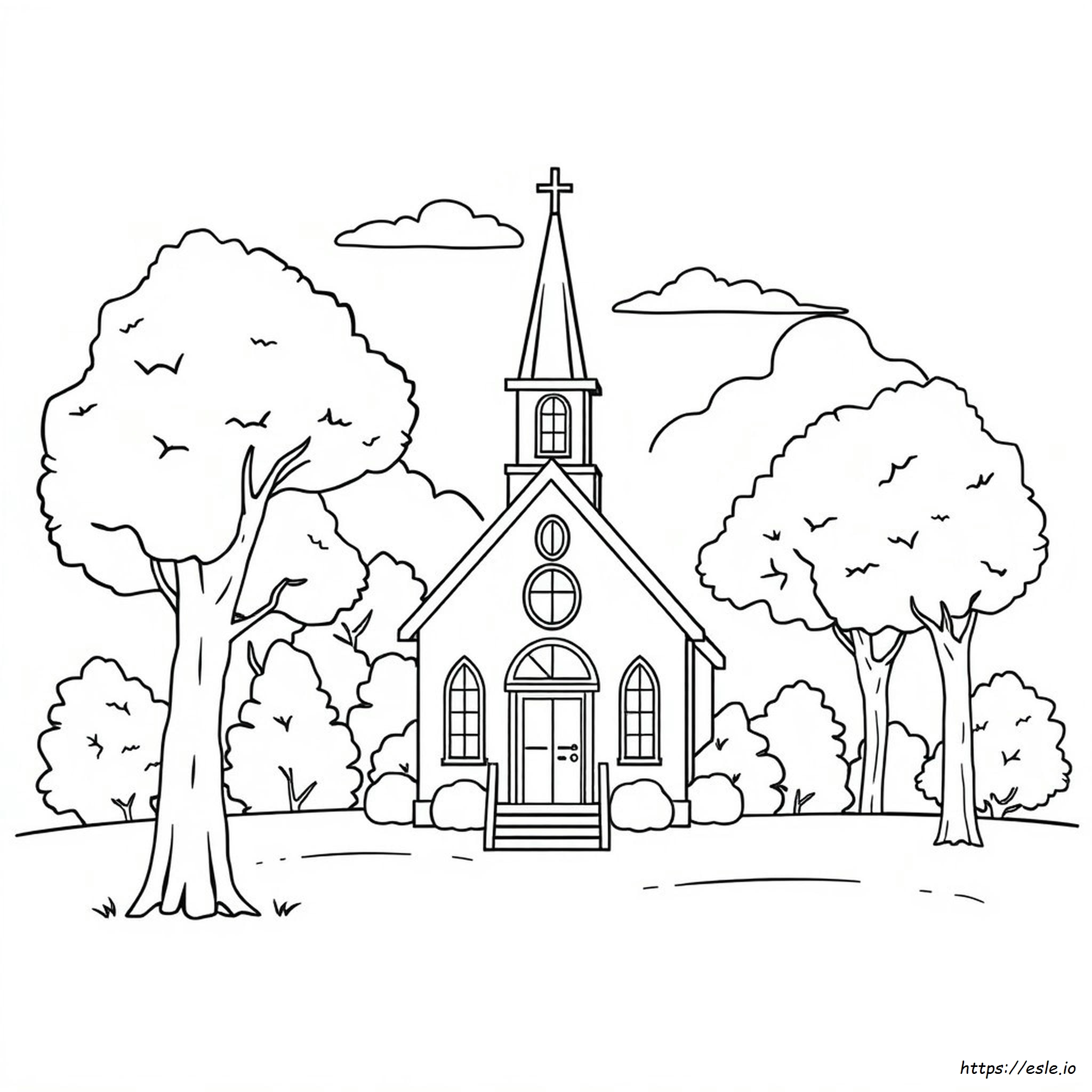 Disegni Di Chiese Da Colorare Per Bambini