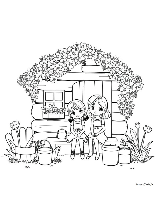 Coloriages Cottagecore Mignons