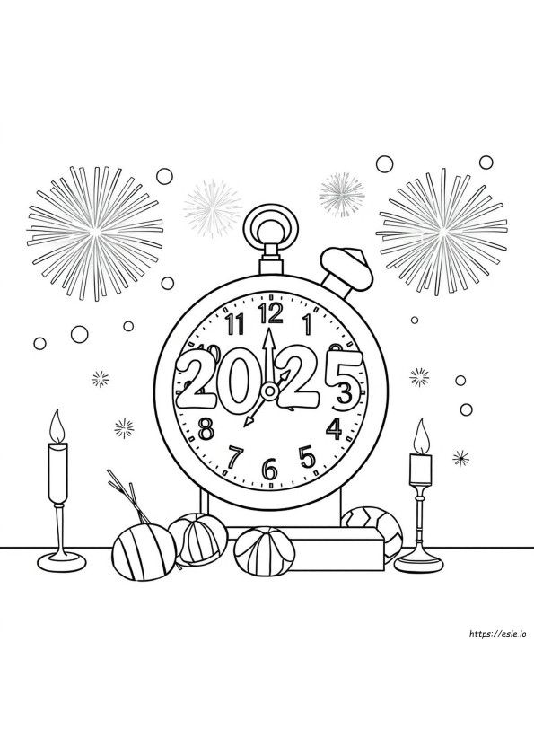 Kolorowanki Na Nowy Rok 2025