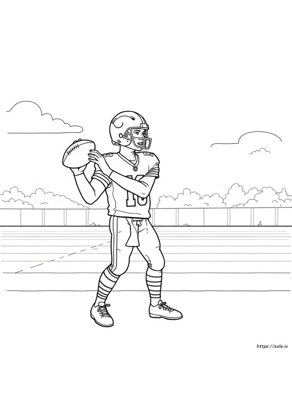 Coloriage Patrick Mahomes