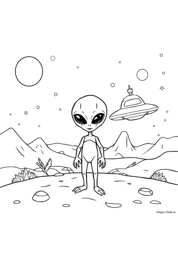 Dibujos De Extraterrestres Para Imprimir Y Colorear