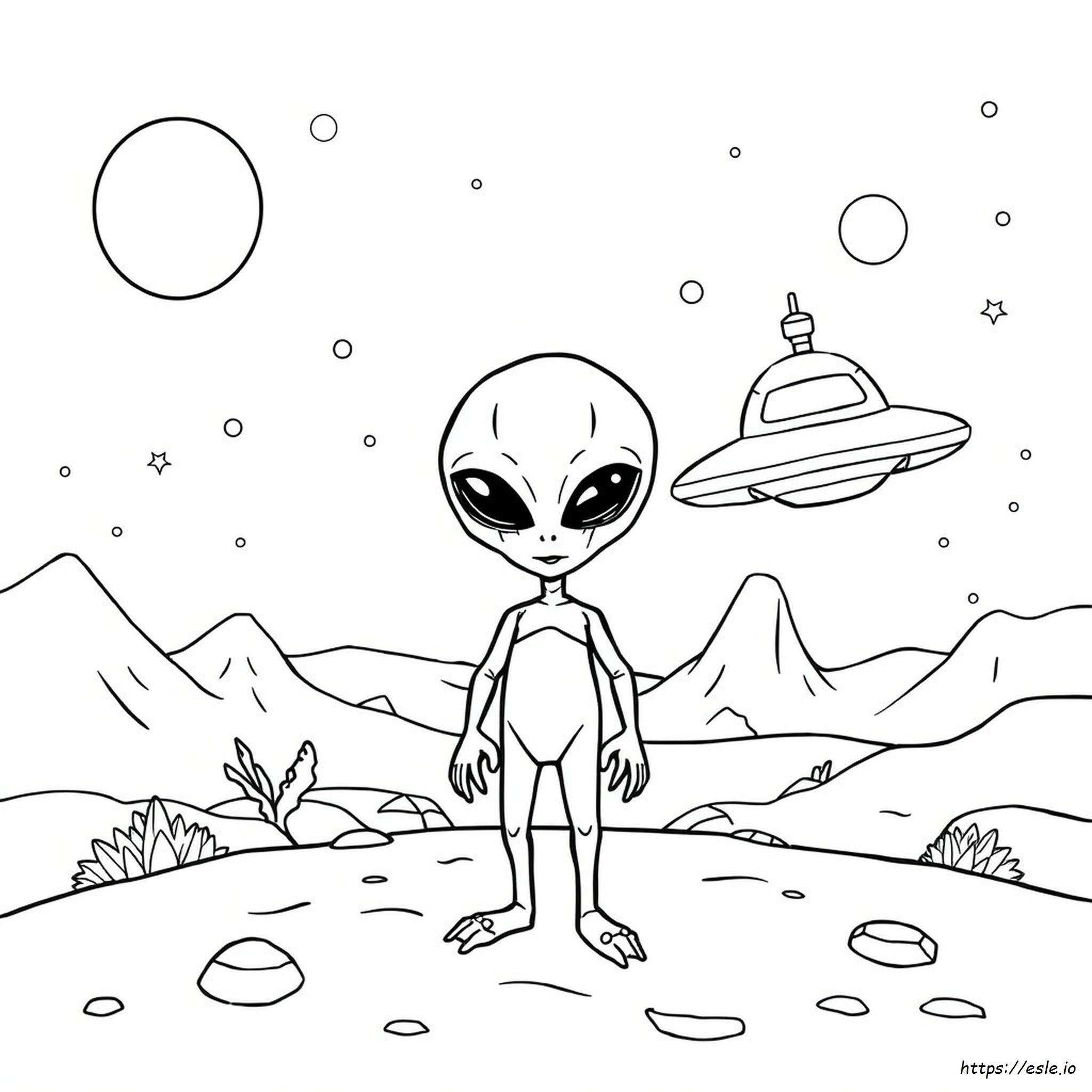 Alien Coloring Pages To Print